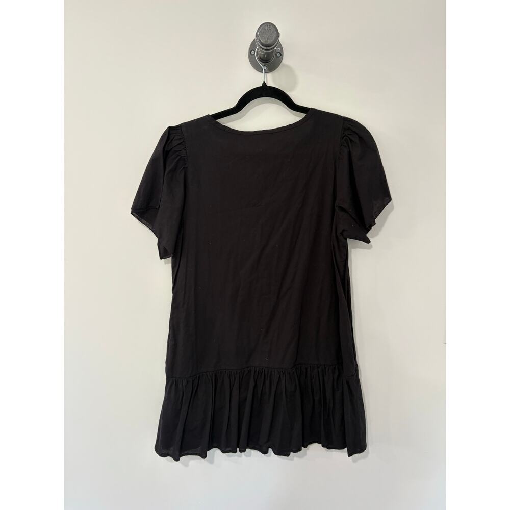 Lilla P Cotton Babydoll Style Short Sleeve Dress Size M - Picture 2 of 5